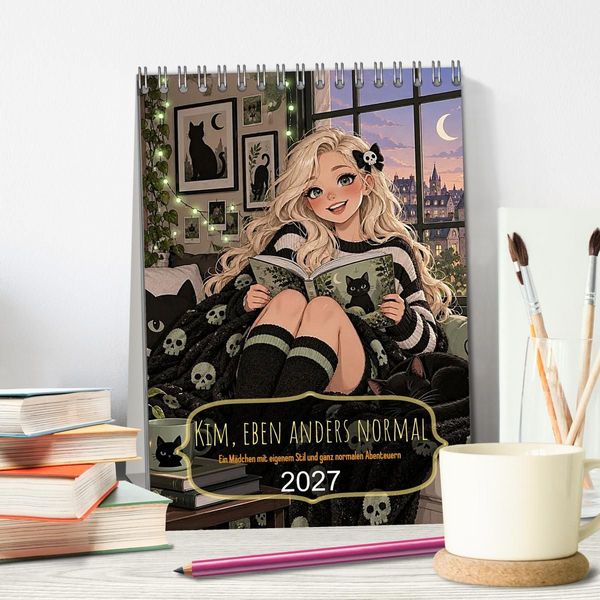 Produktbild: Kim, eben anders normal (Tischkalender 2027 DIN A5 hoch), CALVENDO Monatskalender