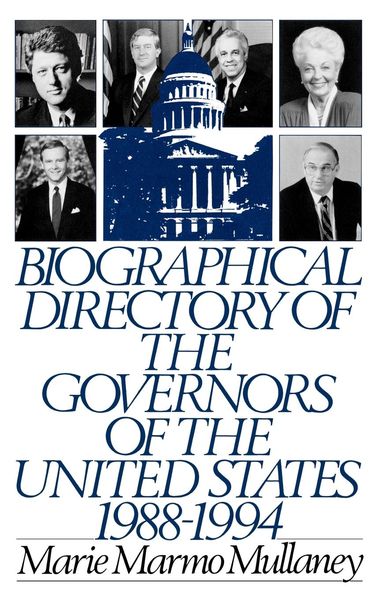 Produktbild: Biographical Directory of the Governors of the United States 1988-1994