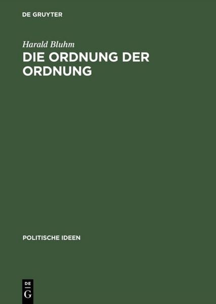 Produktbild: Die Ordnung der Ordnung