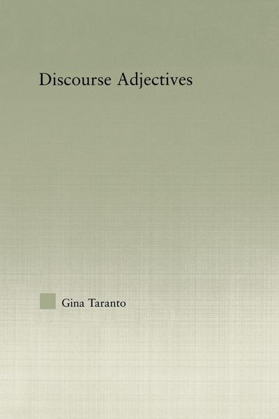 Produktbild: Discourse Adjectives