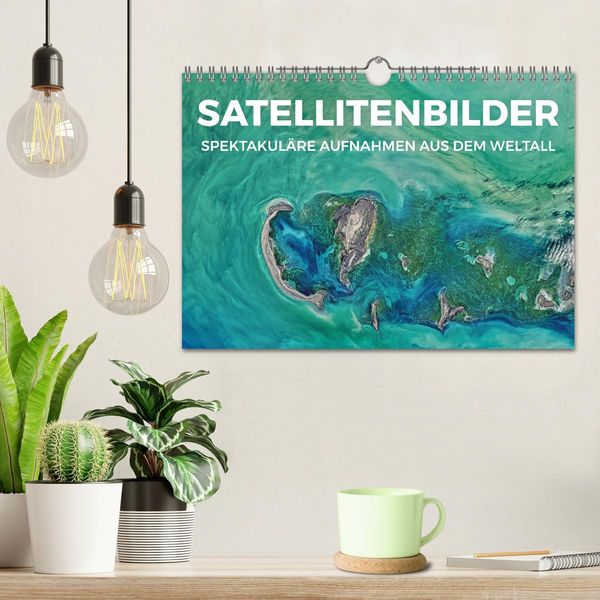 Produktbild: Satellitenbilder - Spektakul&auml;re Aufnahmen aus dem Weltall (Wandkalender 2026 DIN A4 quer), CALVENDO Monatskalender