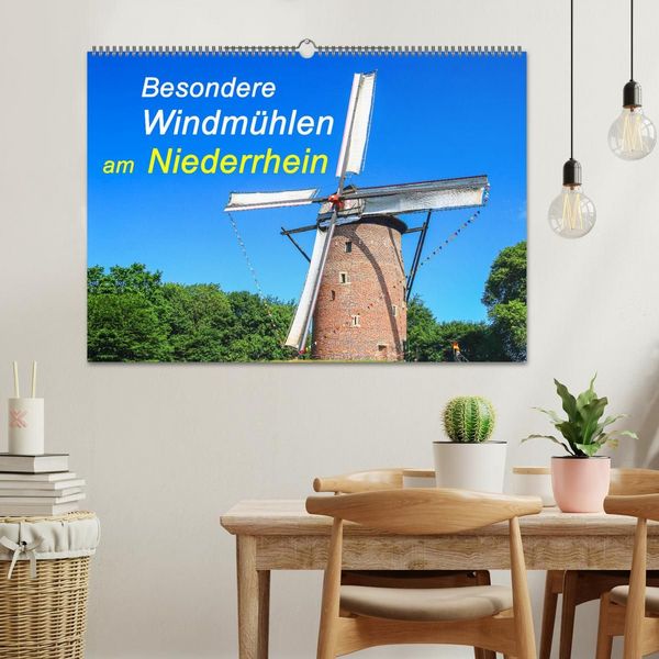 Produktbild: Besondere Windm&uuml;hlen am Niederrhein (Wandkalender 2027 DIN A2 quer), CALVENDO Monatskalender