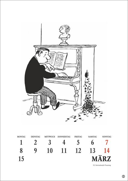 Produktbild: Loriot Heile Welt Halbmonatskalender 2027