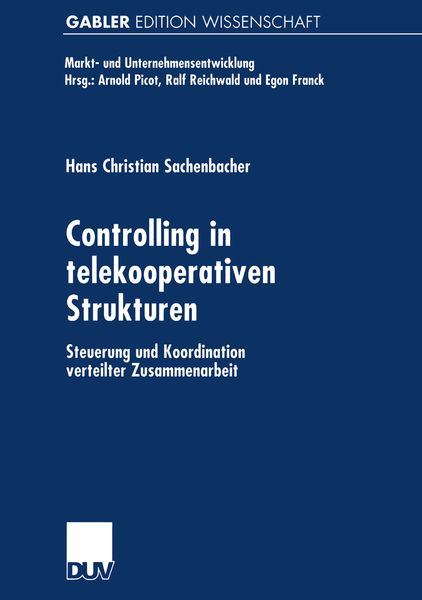 Produktbild: Controlling in telekooperativen Strukturen