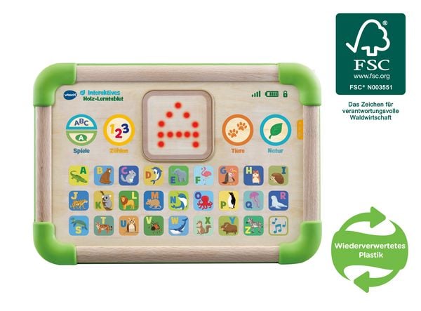 Produktbild: Interaktives Holz-Lerntablet