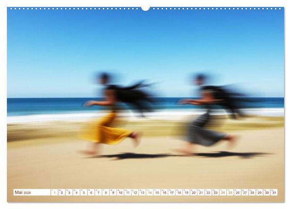 Produktbild: Die Poesie und Kraft des Windes - Windkraft in Bewegung (Wandkalender 2026 DIN A2 quer), CALVENDO Monatskalender
