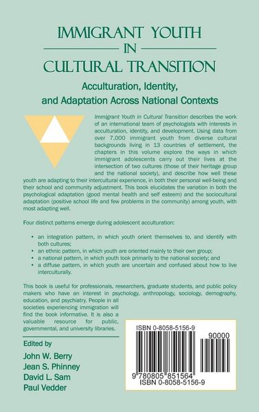 Produktbild: Immigrant Youth in Cultural Transition