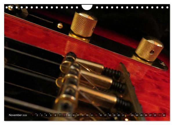 Produktbild: GITARREN Closeups (Wandkalender 2026 DIN A4 quer), CALVENDO Monatskalender