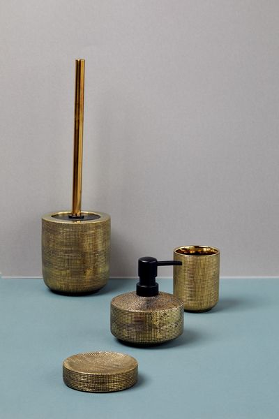 Produktbild: Keramik WC-Garnitur Mod. Rivara Gold, handbemalt