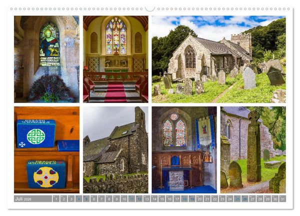 Produktbild: Sehnsucht Wales - Collagen eines Landes (Wandkalender 2026 DIN A2 quer), CALVENDO Monatskalender