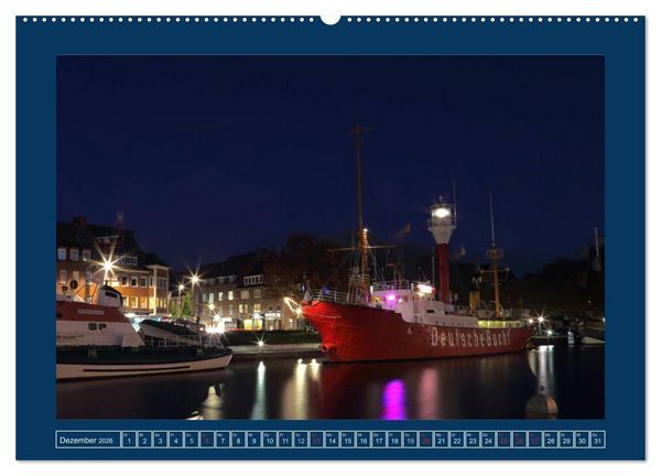 Produktbild: Feuerschiffe - Borkum Riff - Elbe 1 - Deutsche Bucht (hochwertiger Premium Wandkalender 2026 DIN A2 quer), Kunstdruck in Hochglanz