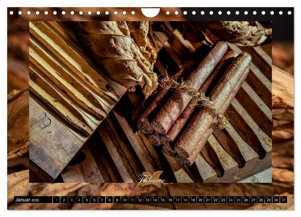 Produktbild: Tobacco - Genuss und Flair der Tabakkultur (Wandkalender 2026 DIN A4 quer), CALVENDO Monatskalender