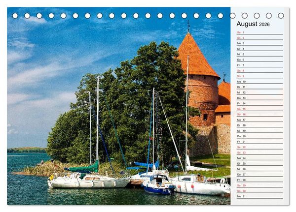 Produktbild: Litauen - Streifz&uuml;ge durch die junge Ostseerepublik (Tischkalender 2026 DIN A5 quer), CALVENDO Monatskalender