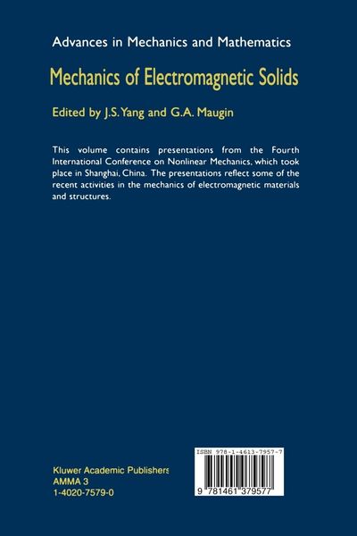 Produktbild: Mechanics of Electromagnetic Solids