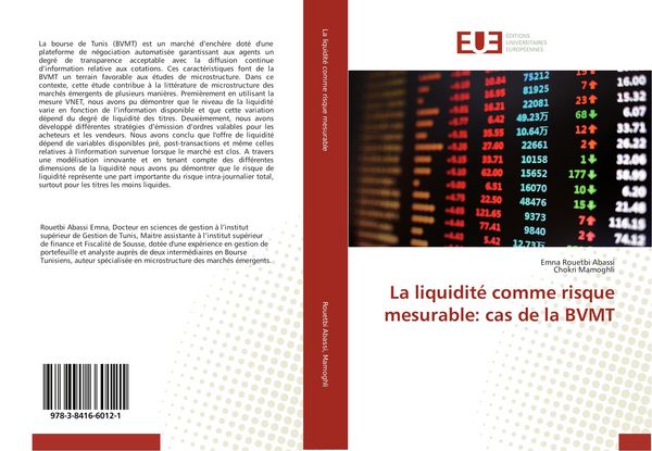 Produktbild: La liquidit&eacute; comme risque mesurable: cas de la BVMT