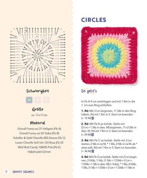 Produktbild: Granny Squares &ndash; soft und cosy h&auml;keln mit @elealindadesign