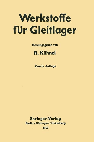 Produktbild: Werkstoffe f&uuml;r Gleitlager