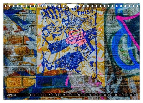 Produktbild: Street art London Michael Jaster (Wandkalender 2026 DIN A4 quer), CALVENDO Monatskalender