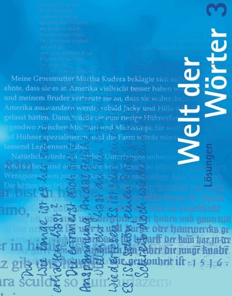 Produktbild: Welt der W&ouml;rter 3 / L&ouml;sungen mit Kopiervorlagen