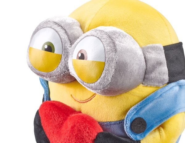 Produktbild: Schmidt 42879 - Minions: Bob, mit Herz, Pl&uuml;sch, 22 cm