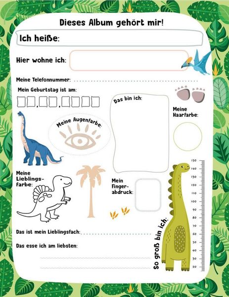 Produktbild: Kritzel-Kratzel-Buch Meine Schulfreunde (Dinos)