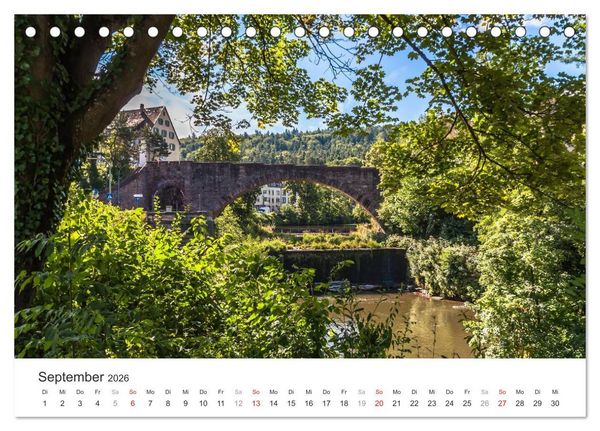 Produktbild: Pforzheims sch&ouml;ne Stellen (Tischkalender 2026 DIN A5 quer), CALVENDO Monatskalender
