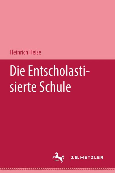 Produktbild: Die entscholastisierte Schule