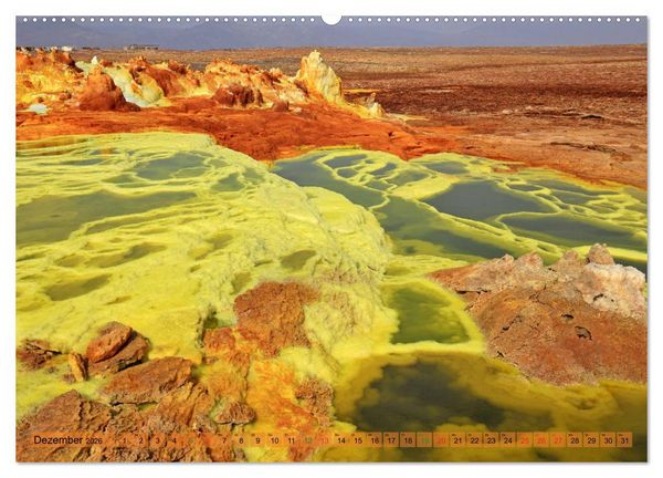 Produktbild: Vulkane &Auml;thiopiens - Erta Ale und Dallol (hochwertiger Premium Wandkalender 2026 DIN A2 quer), Kunstdruck in Hochglanz
