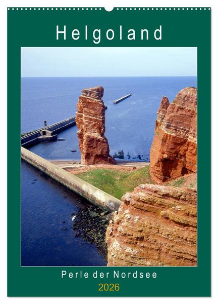Produktbild: Helgoland, Perle der Nordsee (Wandkalender 2026 DIN A2 hoch), CALVENDO Monatskalender