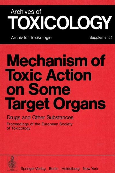 Produktbild: Mechanism of Toxic Action on Some Target Organs