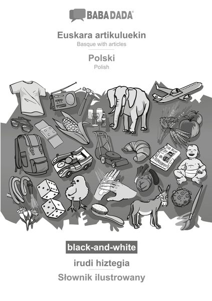 Produktbild: Euskara artikuluekin - Polski, irudi hiztegia, BW