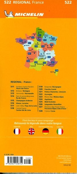Produktbild: Michelin Auvergne-Limousin