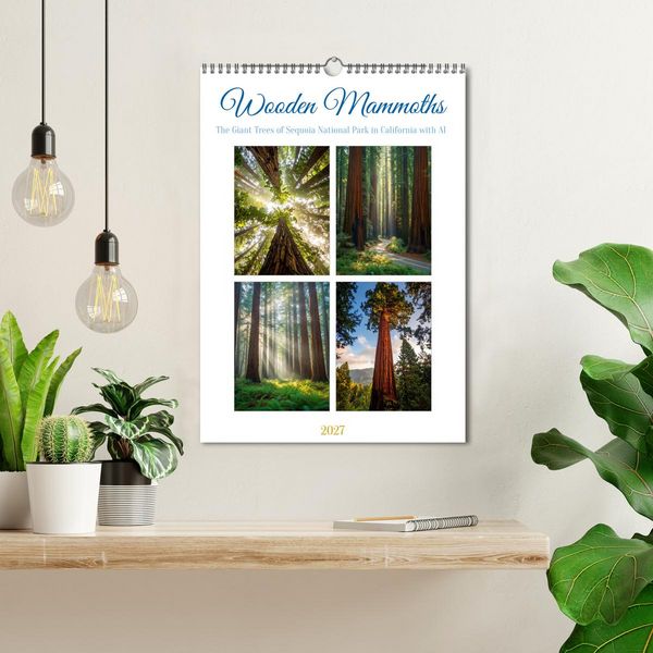 Produktbild: Wooden Mammoths (Wall Calendar 2027 DIN A3 portrait), CALVENDO 12 Month Wall Calendar
