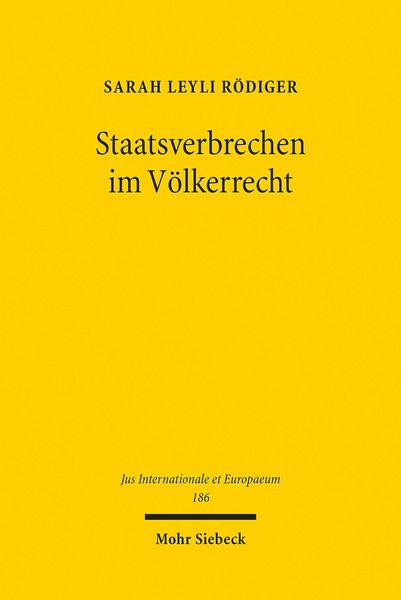 Produktbild: Staatsverbrechen im V&ouml;lkerrecht
