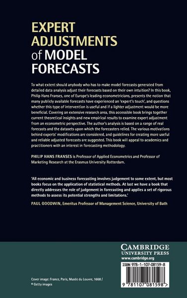 Produktbild: Expert Adjustments of Model Forecasts