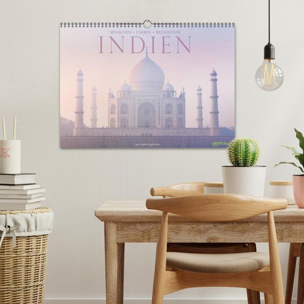 Produktbild: Indien: Menschen &bull; Farben &bull; Religionen (Wandkalender 2026 DIN A3 quer), CALVENDO Monatskalender