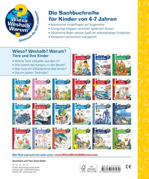 Produktbild: Wieso? Weshalb? Warum? Kernreihe (4-7 J.), Band 33 - Tiere und ihre Kinder