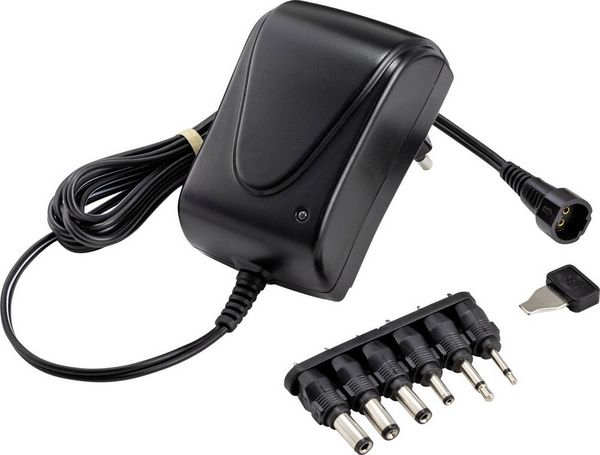 Produktbild: VOLTCRAFT VC-11320905 Steckernetzteil, einstellbar 3 V/DC, 4.5 V/DC, 5 V/DC, 6 V/DC, 7.5 V/DC, 9 V/DC, 12 V/DC 1.5 A 18 W