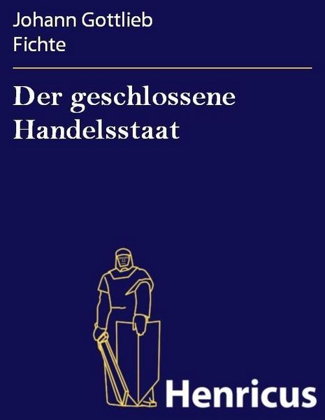Produktbild: Der geschlossene Handelsstaat