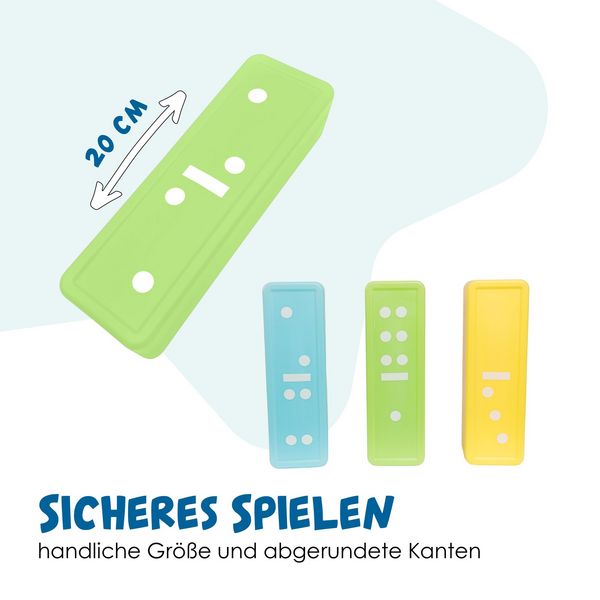 Produktbild: alldoro - XXL Wackelturm & Domino Spiel f&uuml;r Kinder