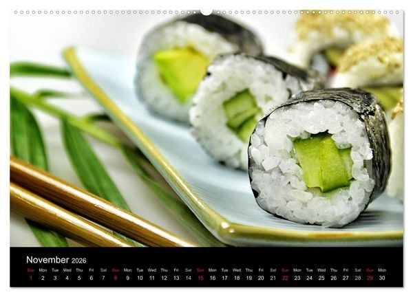 Produktbild: Delicious - Gourmet Food Calendar 2026 / UK-Version (High Quality Premium Wall Calendar 2026 DIN A2 landscape),CALVENDO 12 Month Wall Calendar