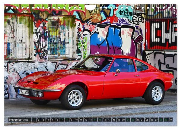 Produktbild: Opel GT 1900 AL Eine deutsche Sportwagenlegende (Wandkalender 2026 DIN A4 quer), CALVENDO Monatskalender
