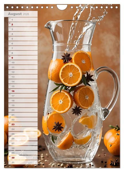 Produktbild: Vitalit&auml;t im Glas - Erfrischende Momente mit Infused Water Kreationen (Wandkalender 2026 DIN A4 hoch), CALVENDO Monatskalender