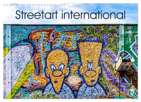 Streetart international (Wandkalender 2026 DIN A3 quer), CALVENDO Monatskalender
