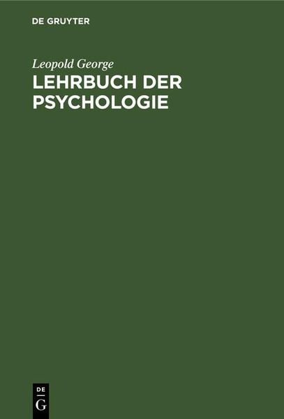 Produktbild: Lehrbuch der Psychologie