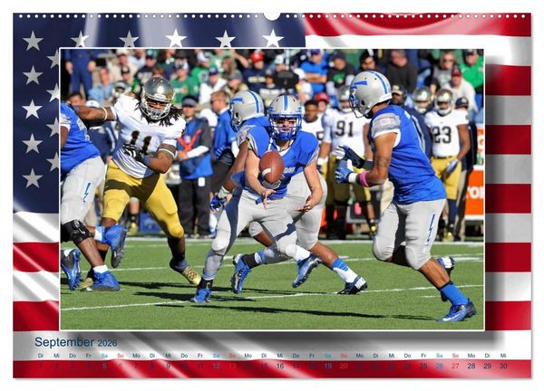 Produktbild: American Football - Kickoff (Wandkalender 2026 DIN A2 quer), CALVENDO Monatskalender