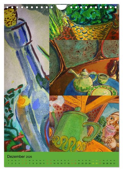 Produktbild: Thilia. Reise durch Mittelerde. Acrylmalerei von Michael Weiler. (Wandkalender 2026 DIN A4 hoch), CALVENDO Monatskalender