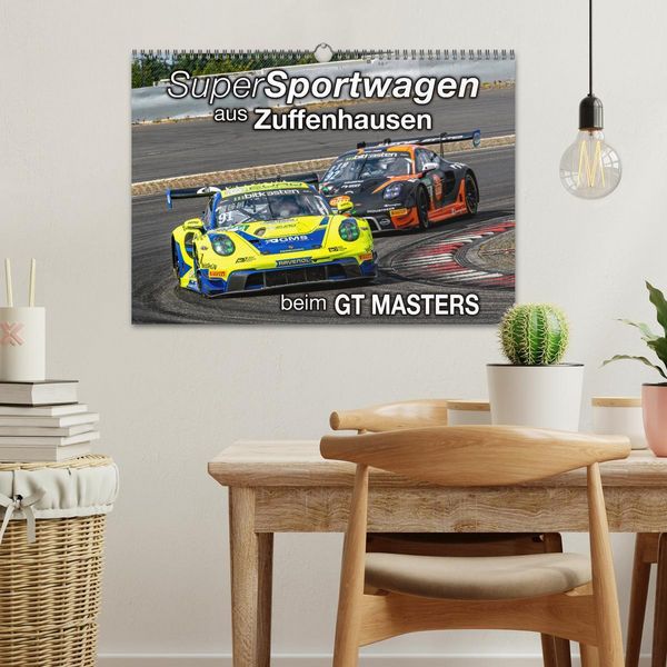 Produktbild: Super Sportwagen aus Zuffenhausen beim GT MASTERS (Wandkalender 2026 DIN A3 quer), CALVENDO Monatskalender
