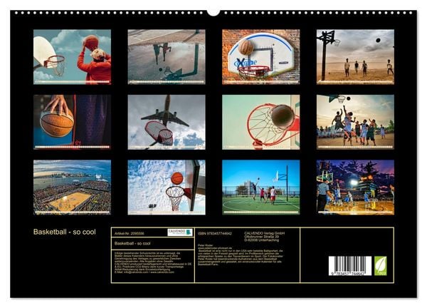 Produktbild: Basketball - so cool (hochwertiger Premium Wandkalender 2026 DIN A2 quer), Kunstdruck in Hochglanz