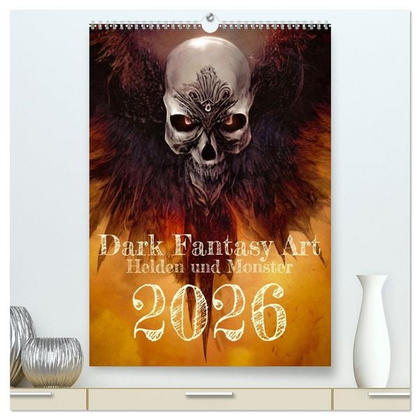 Produktbild: Dark Fantasy Art - Helden und Monster (hochwertiger Premium Wandkalender 2026 DIN A2 hoch), Kunstdruck in Hochglanz